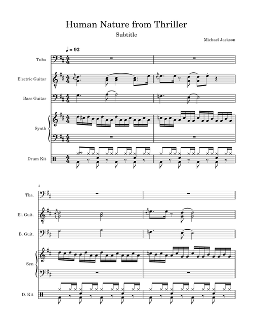 Human Nature from Thriller
