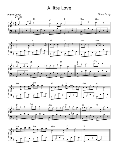 A litte Love - Fiona Fung