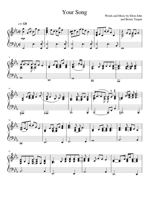 Elton John - Your Song