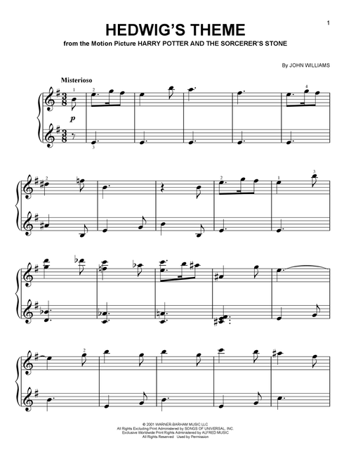 Free Harry Potter sheet music | Movie and TV hub | Download PDF or