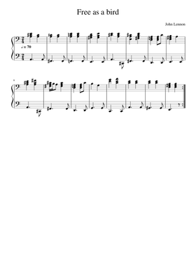 Free Free As A Bird by The Beatles sheet music | Download PDF or