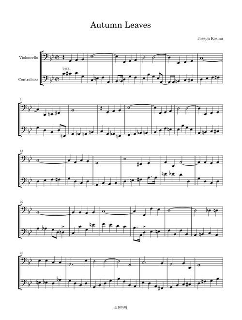 Autumn Leaves – Joseph Kosma
