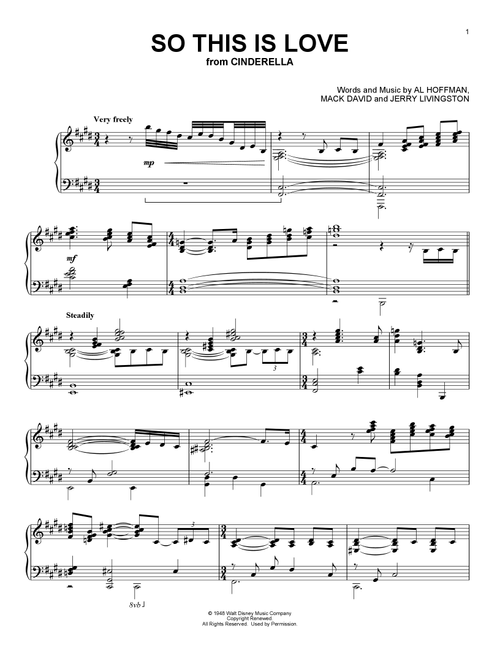 So This Is Love (from Cinderella) - James Ingram (Piano Solo)