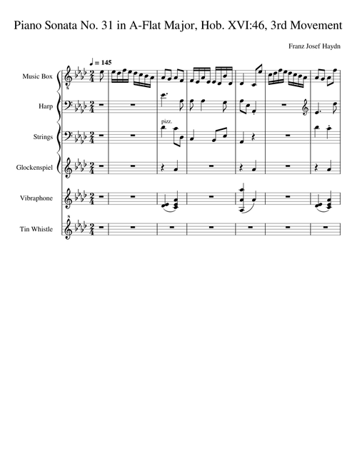 Piano Sonata No. 31 in A-Flat Major, Hob. XVI:46, 3rd Movement