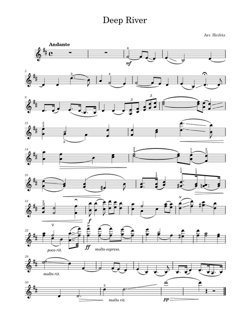 Deep River – Misc Traditional