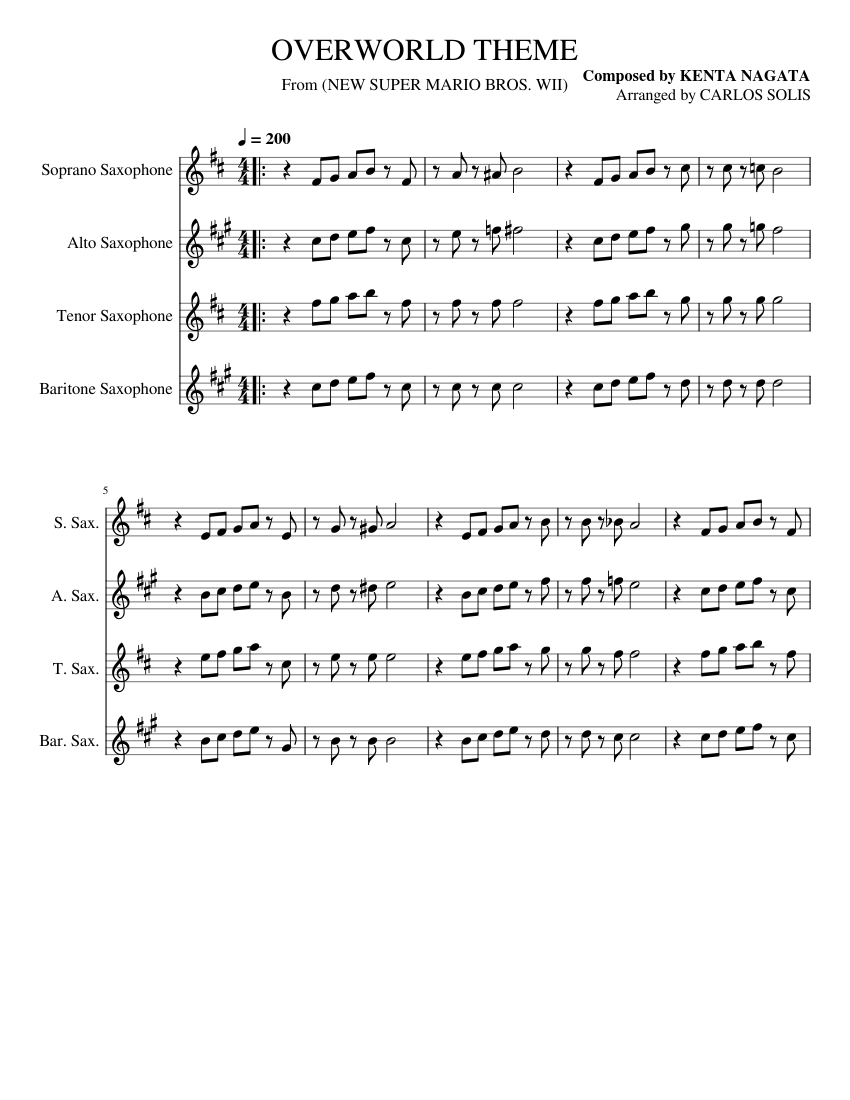 OVERWORLD THEME (NEW SUPER MARIO BROS. WII) by CARLIT0CHURRIT0