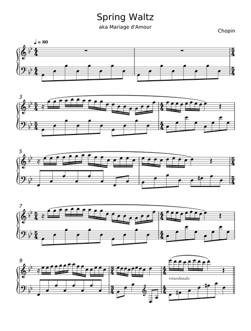 Spring Waltz - Frédéric Chopin