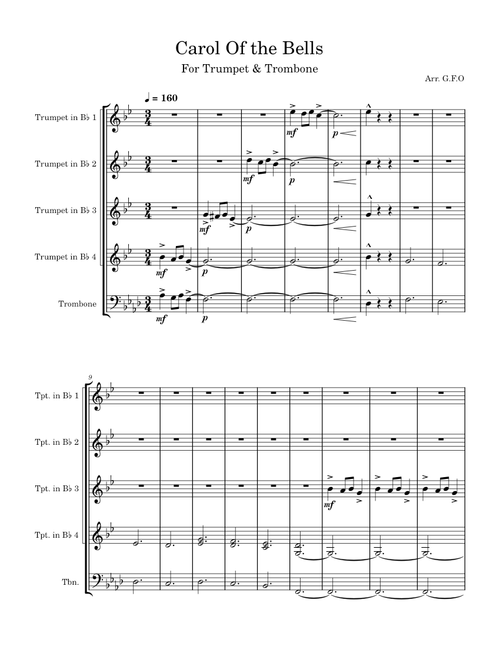 Carol Of The Bells – G.F.Orona