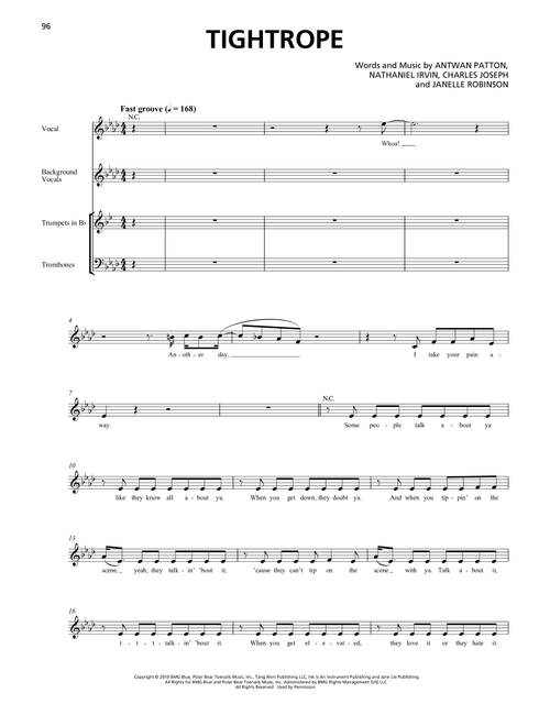 Tightrope (Horn Section) - Janelle Monáe (Transcribed Score)