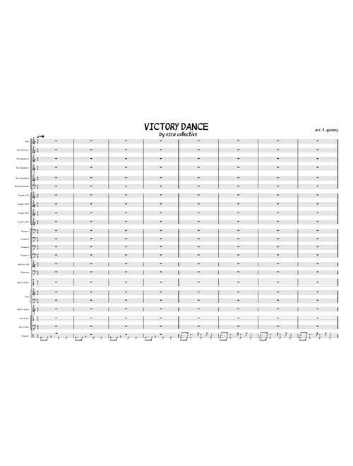 VICTORY DANCE by Ezra Collective - arranged by Terry Quinney
