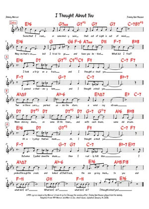 I Thought About You (guit-bass-fake-ver)- Jimmy Van Heusen, Johnny I Thought About You (guit-bass-fake-ver)- Jimmy Van Heusen, Johnny