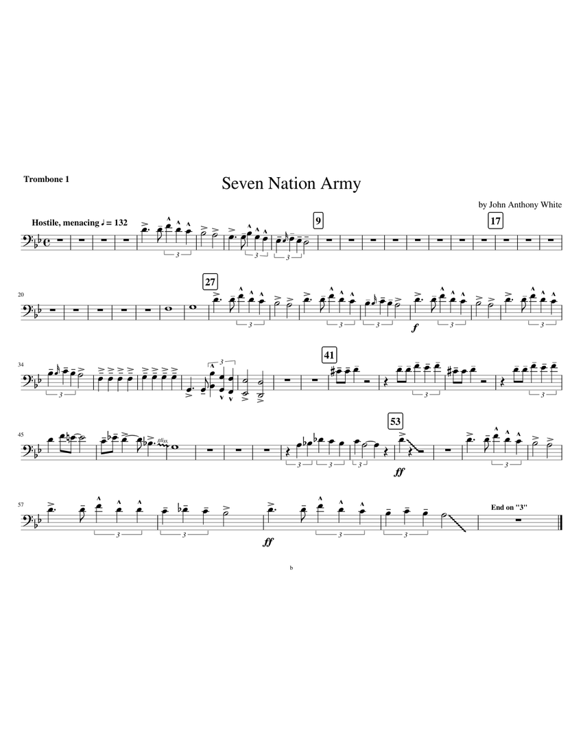 7 nation army trombone top