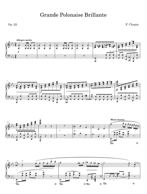Grande Polonaise Brillante - F. Chopin