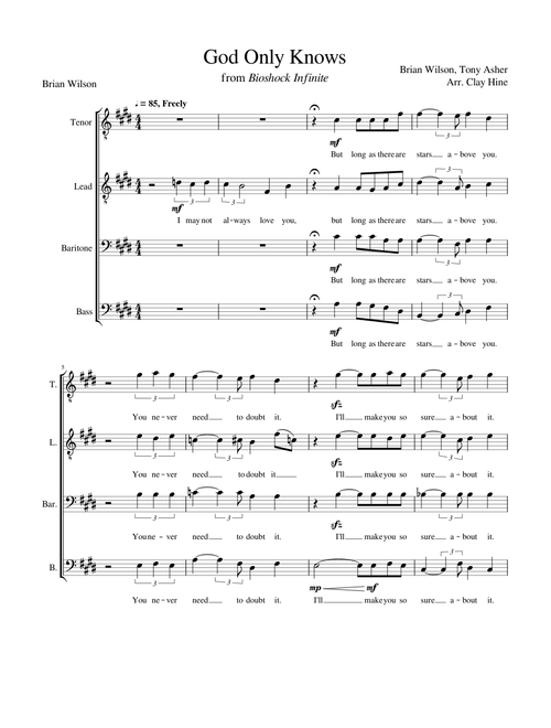 God Only Knows (Barbershop Quartet)