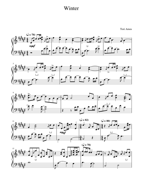 Winter – Tori Amos