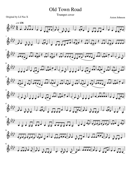 Old Town Road Trumpet Cover