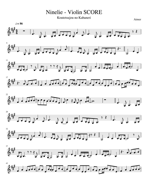 Ninelie violin
