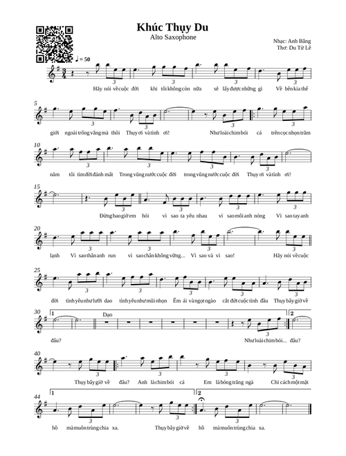 Khúc Thụy Du – Alto Saxophone
