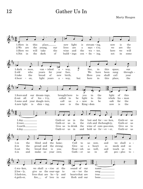 Gather us in - Marty Haugen