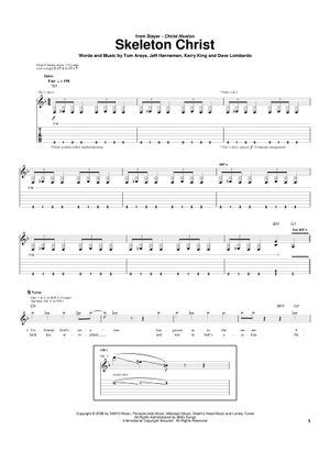 Play Official version of Raining blood Sheet Music by Slayer
