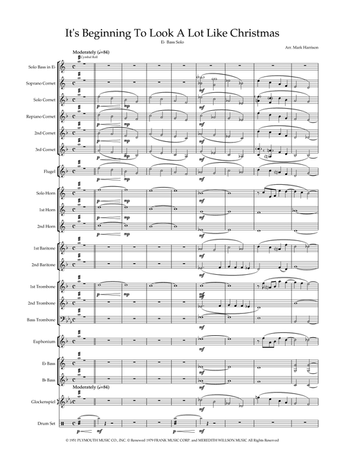 It's Beginning To Look Like Christmas (Arr. Mark Harrison) - Meredith Willson (Brass Band)
