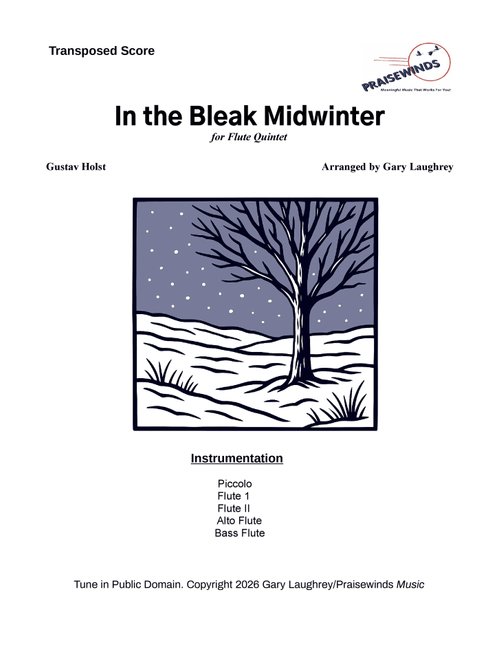 In the Bleak Midwinter (Arr. Gary Laughrey) - Gustav Holst (Woodwind Ensemble)