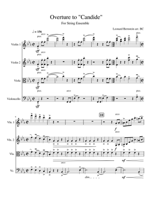 Overture to Candide for Symphonic Band UPDATED SCORE & AUDIO Sheet