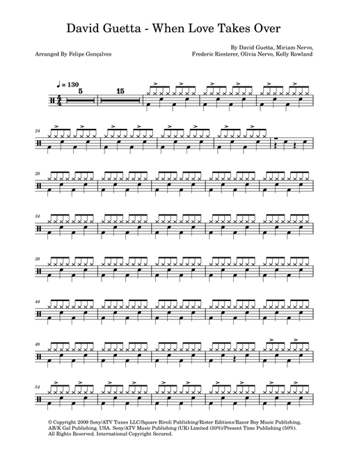 When Love Takes Over (Arr. The Ninja) - David Guetta (Drums)