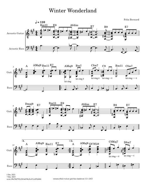 Winter wonderland – Felix Bernard