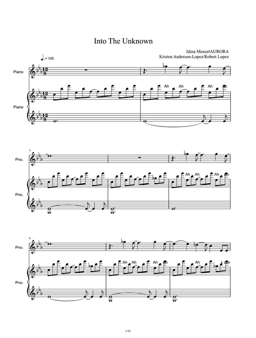 Into The Unknown (Arr. Panic! At The Disco) (Piano Vocal)