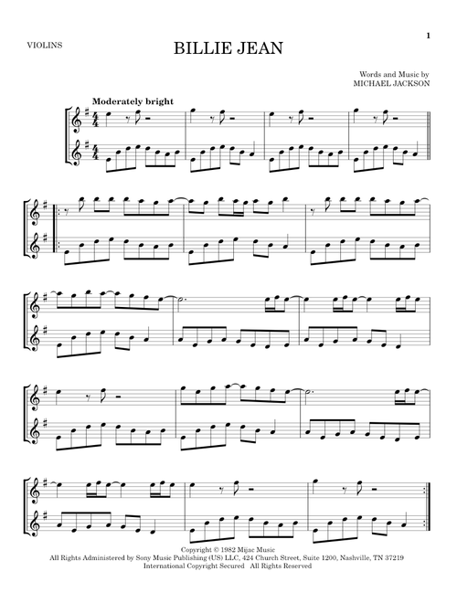 Billie Jean - Michael Jackson (Violin Duet)