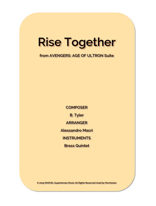 Rise Together (Arr. Alessandro Macrì) - Brian Tyler (Brass Ensemble)