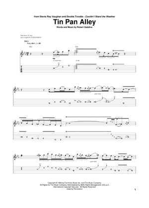 Stevie Ray Vaughan / Scuttle Buttin' TAB - YouTube