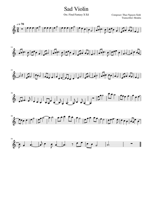 Sad Violin - Ost. Final Fantasy X
