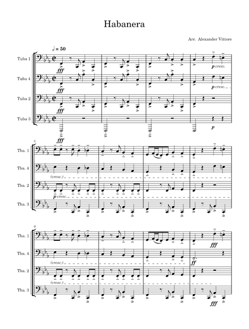 Habanera – Unknown author