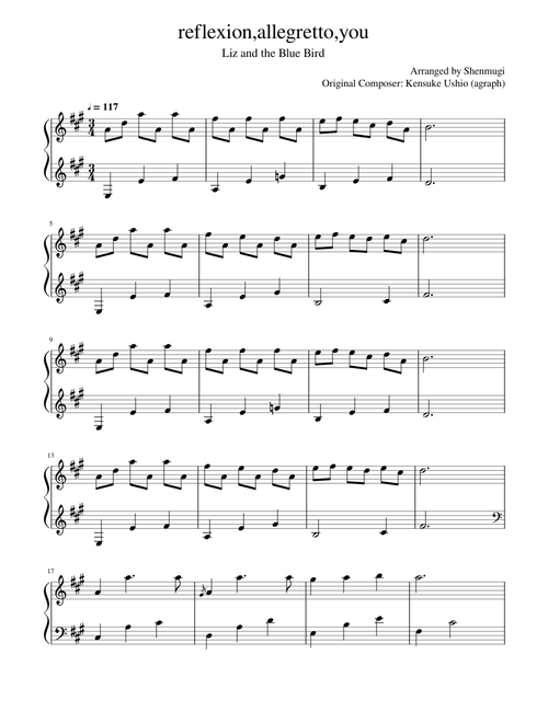reflexion,allegretto,you