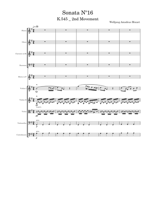 Piano Sonata No.16 in C major, K.545 (2nd mov) – Wolfgang Amadeus Mozart