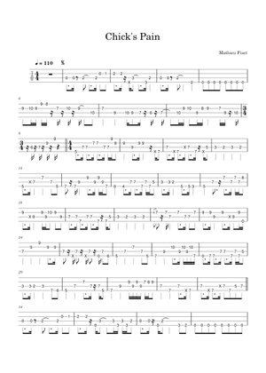 Chick's Pain (W.I.P.) - Mathieu Fiset Sheet Music for Piano, Saxophone ...