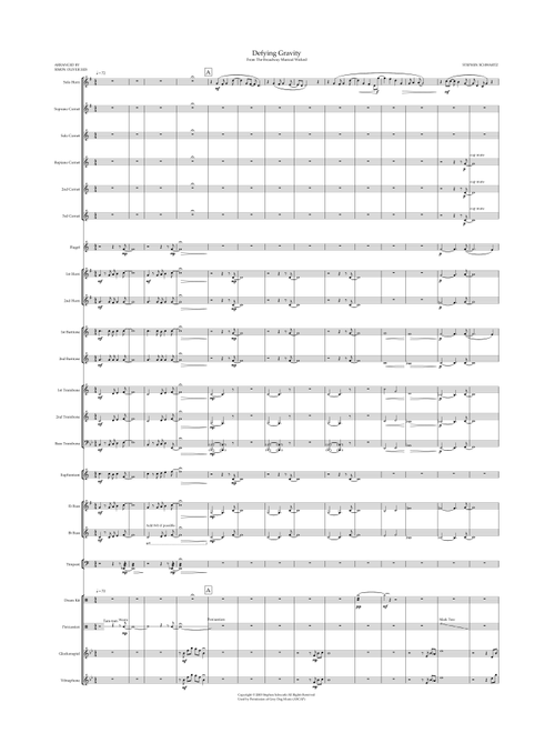 Defying Gravity (Arr. Simon Oliver) - Stephen Schwartz (Brass Band)
