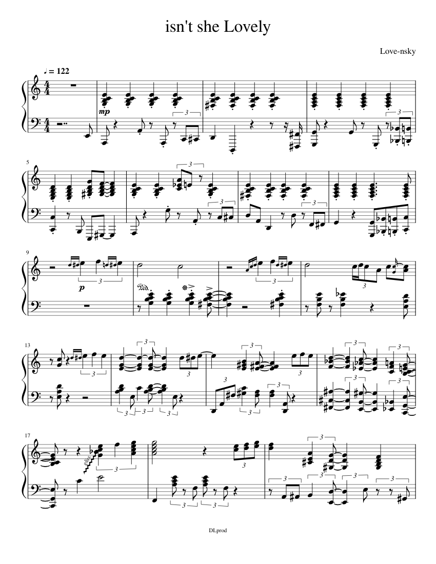ブラスバンド楽譜 De Lovely アート・デザイン・音楽