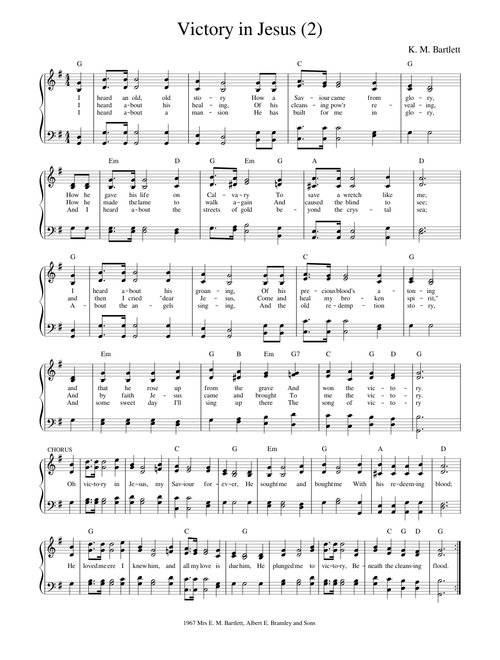 Victory in Jesus (with resurrection)