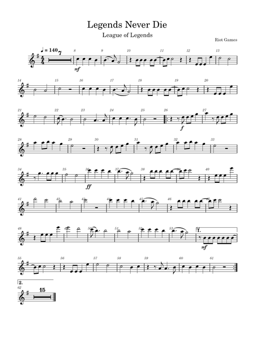 Legends Never Die – Riot Games Legends Never Die - Riot Games (Flute)