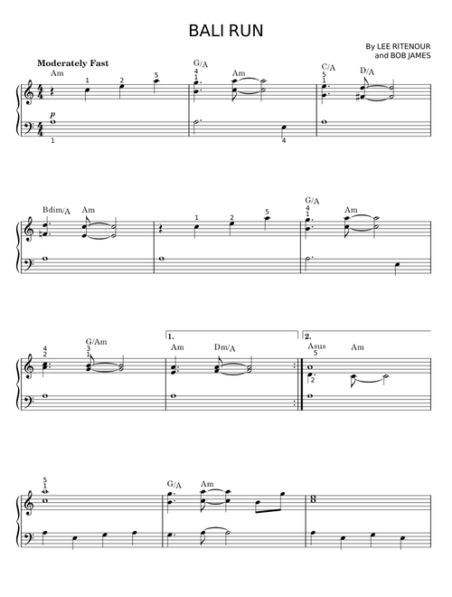 BALI RUN - LEE RITENOUR