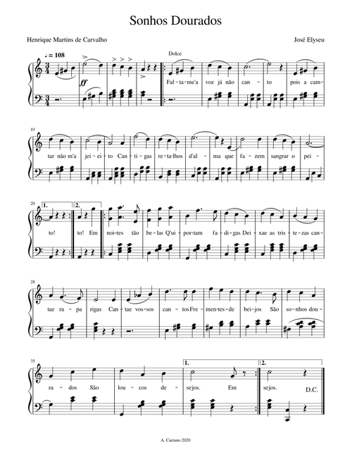 Sonhos dourados - José das Neves Elyseu