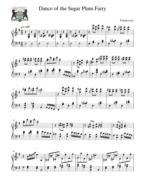 Dance of the Sugar Plum Fairy-Tchaikovsky ease