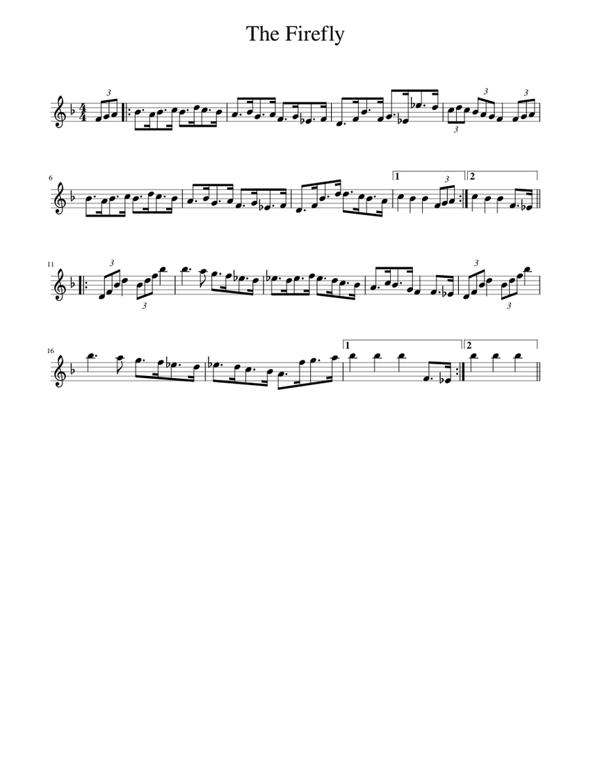 The Firefly Sheet music for Piano (Solo) Easy | Musescore.com