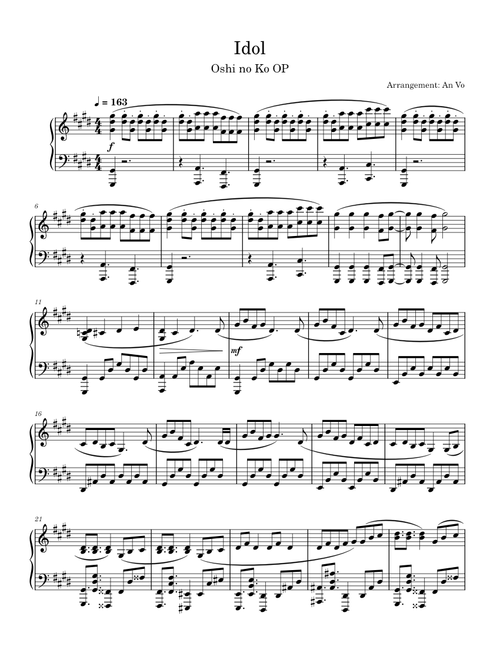 Yosane | Free sheet music | Download PDF or print on MuseScore.com