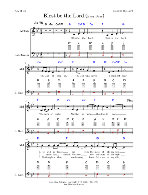 Blest be the lord – Dan Schutte