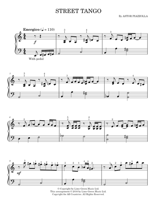 Street Tango - Astor Piazzolla