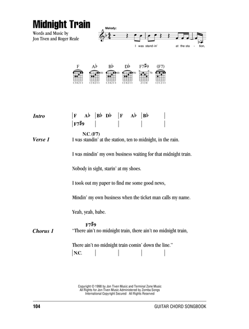 Midnight Train - Buddy Guy (Guitar Chords-Lyrics)